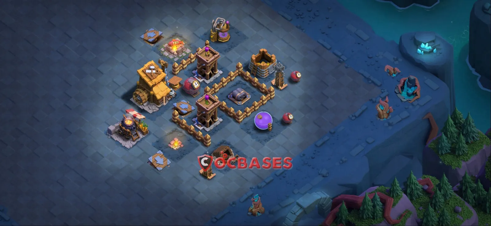 War (Anti-3 Star) Base BH6 - Clash of Clans Builder Hall 6 Layout with Link