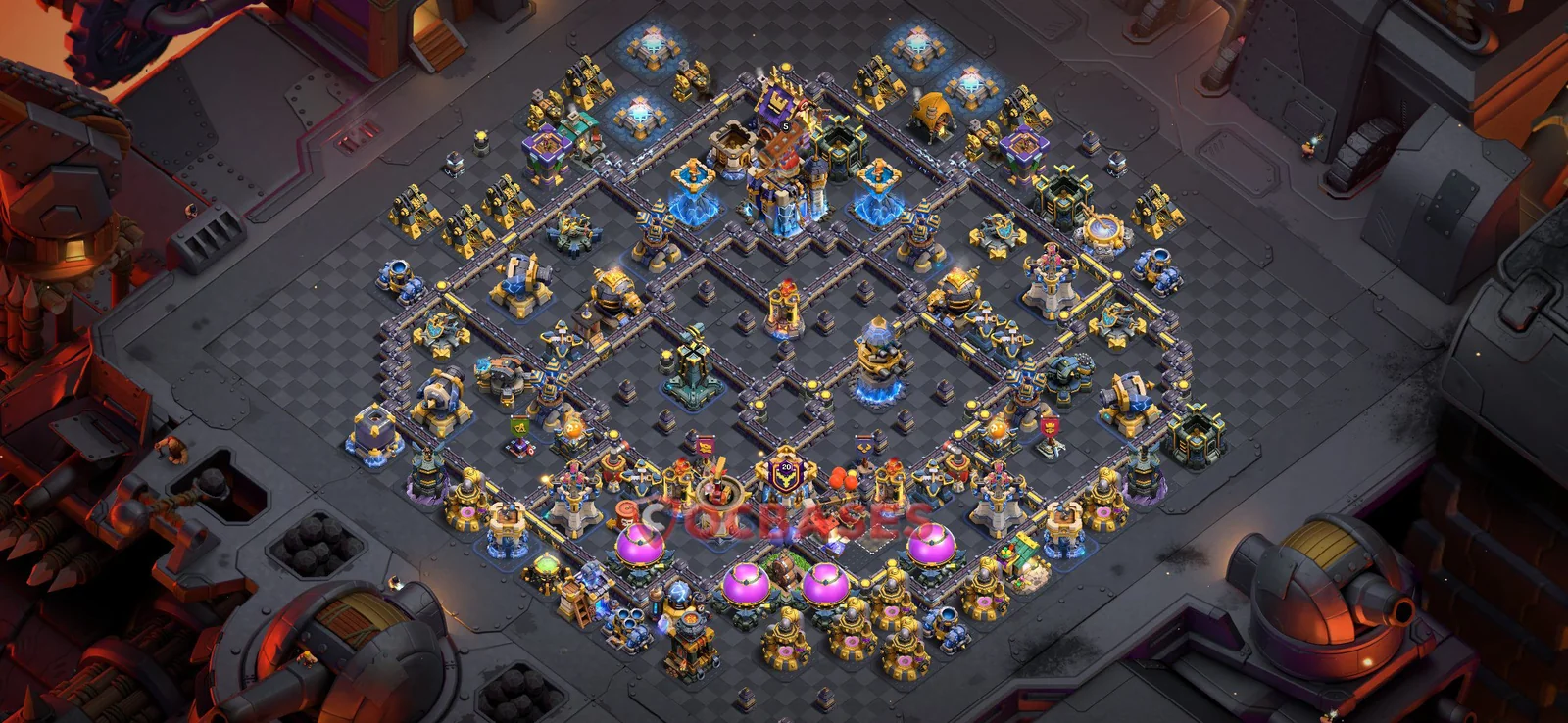 War (Anti-3 Star) Base TH18 with Link | Clash of Clans Bases | Layouts ID 5n06f