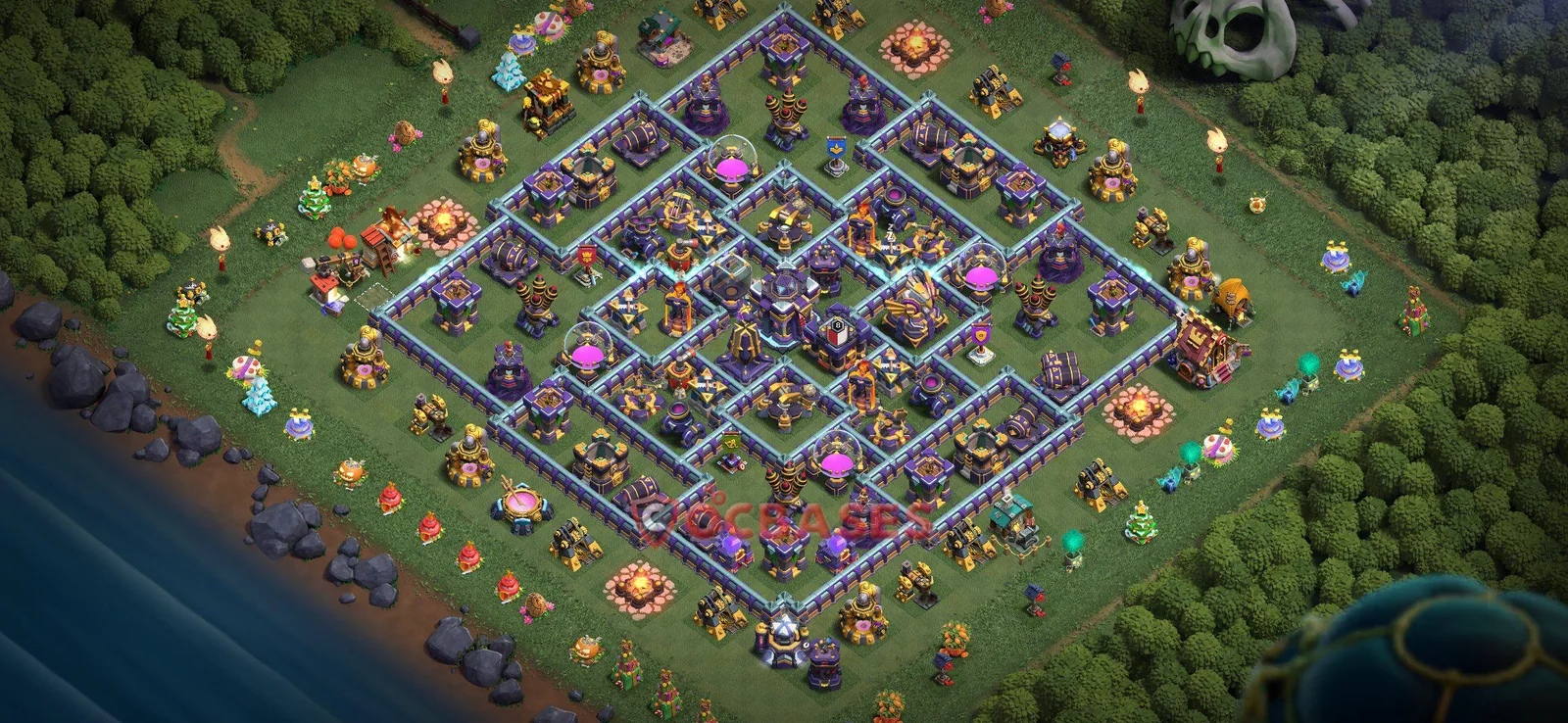 War (Anti-3 Star) Base TH15 with Link | Clash of Clans Bases | Layouts ID 5pd5c