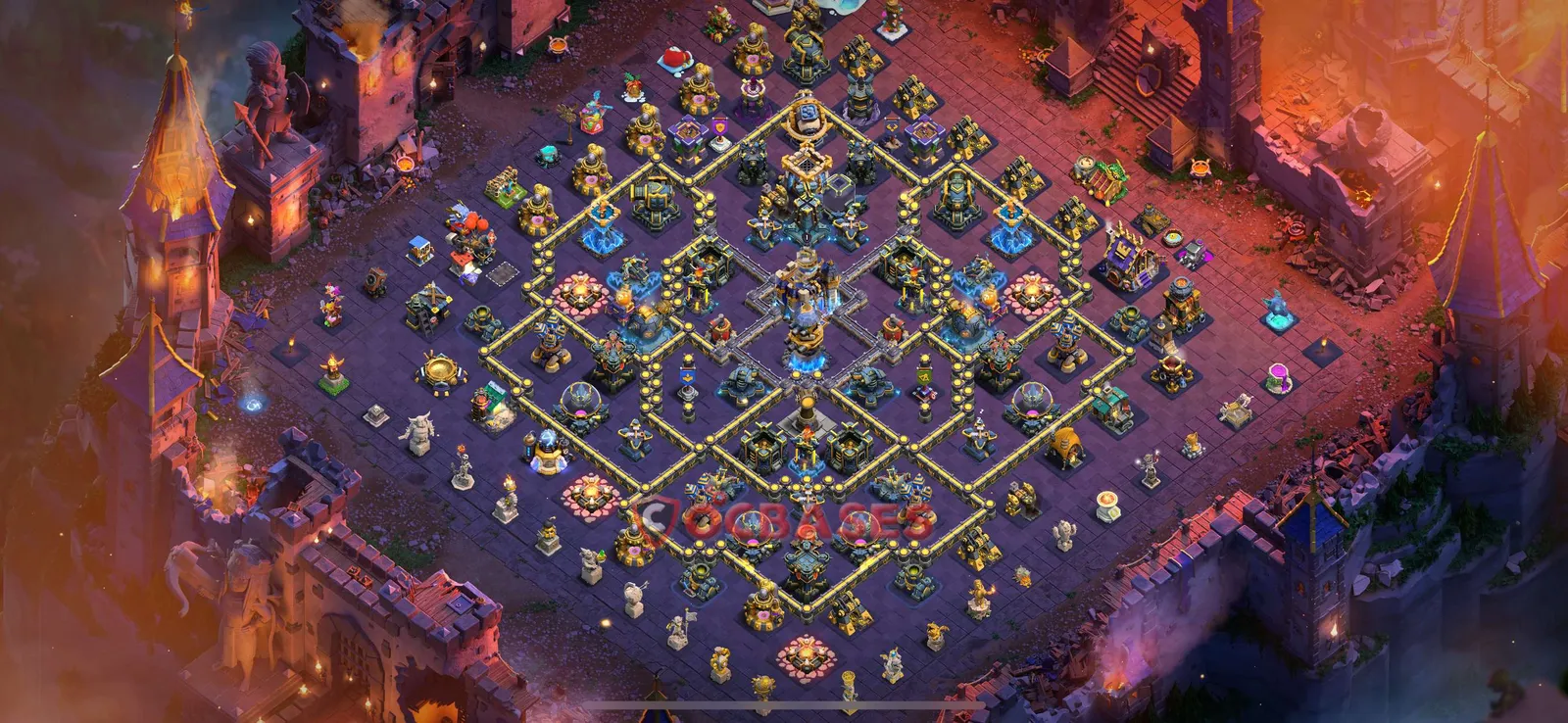 War (Anti-3 Star) Base TH18 with Link | Clash of Clans Bases | Layouts ID 5sm8r