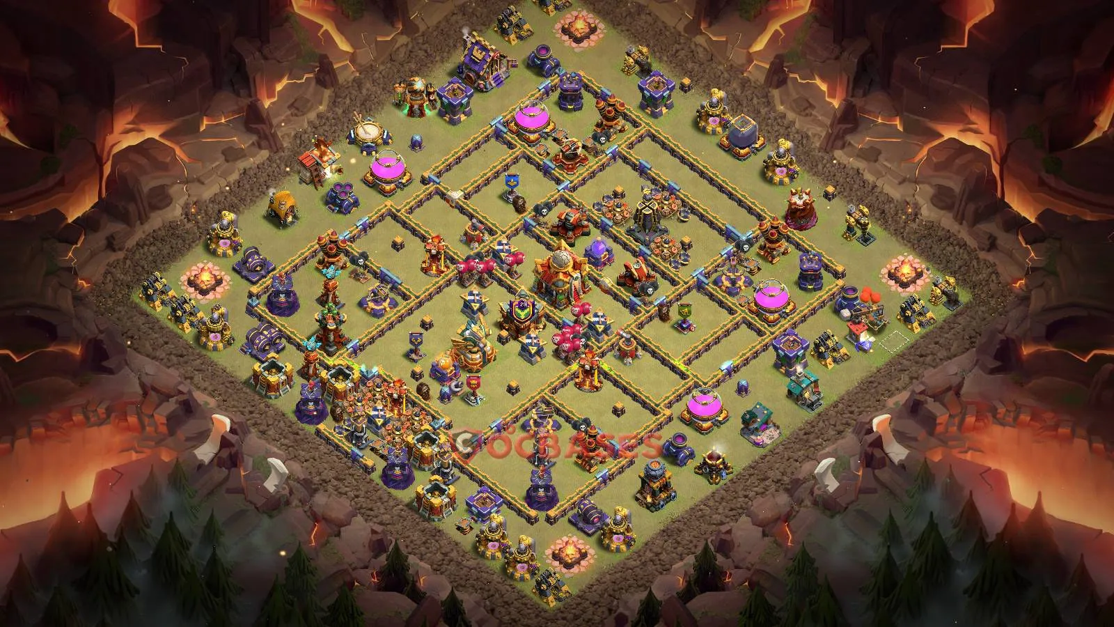 War (Anti-3 Star) Base TH16 with Link | Clash of Clans Bases | Layouts ID 6pfin