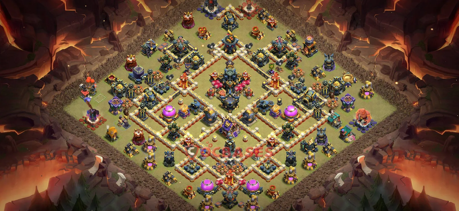 War (Anti-3 Star) Base TH17 with Link | Clash of Clans Bases | Layouts ID 78vvg