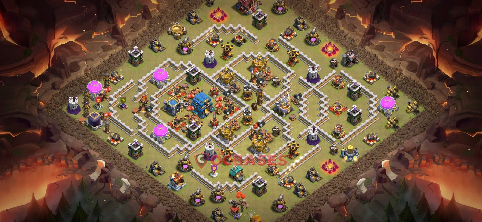 War (Anti-3 Star) Base TH12 with Link | Clash of Clans Bases | Layouts ID 7kiqf