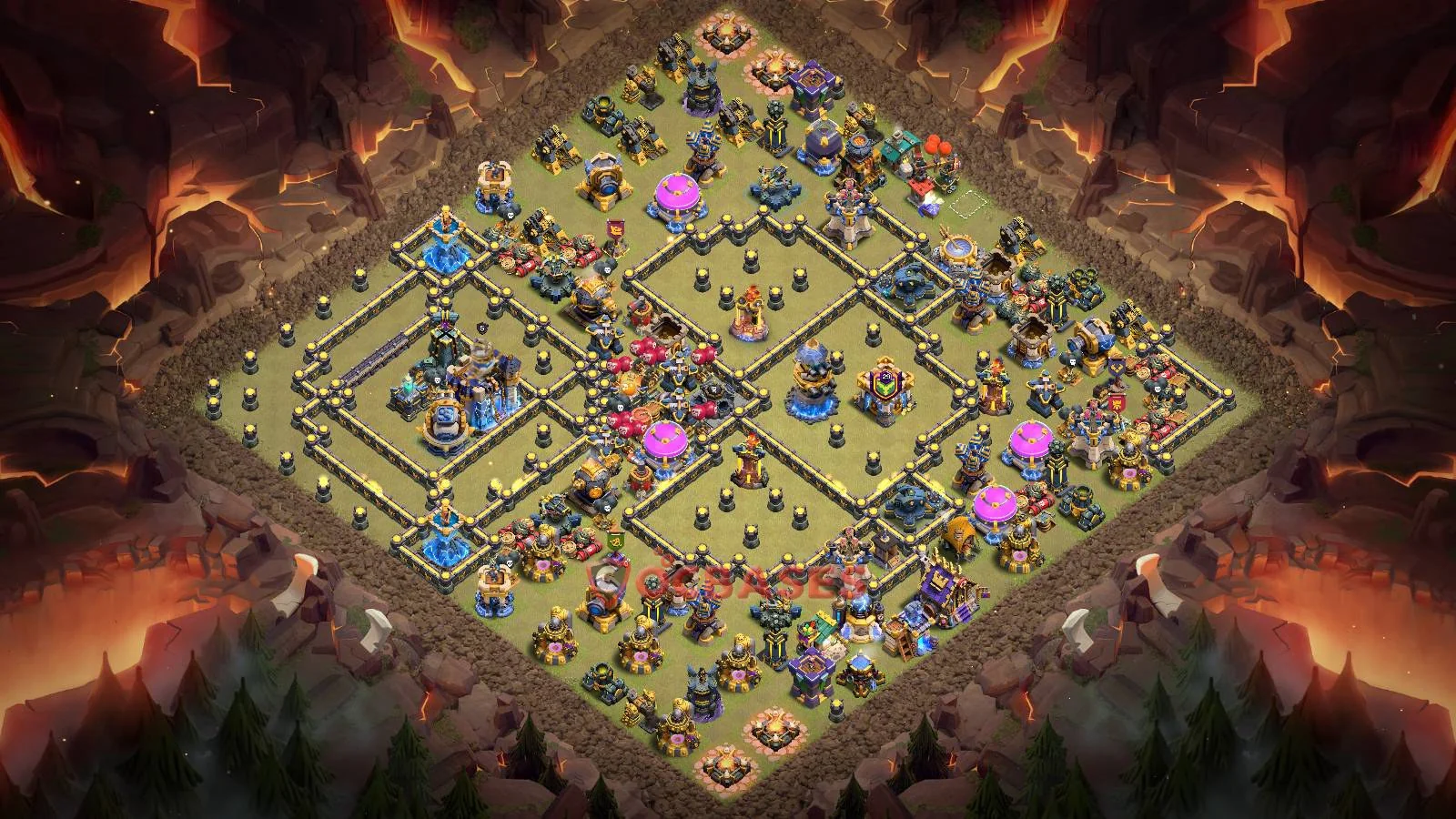War (Anti-3 Star) Base TH18 with Link | Clash of Clans Bases | Layouts ID 8wxxc