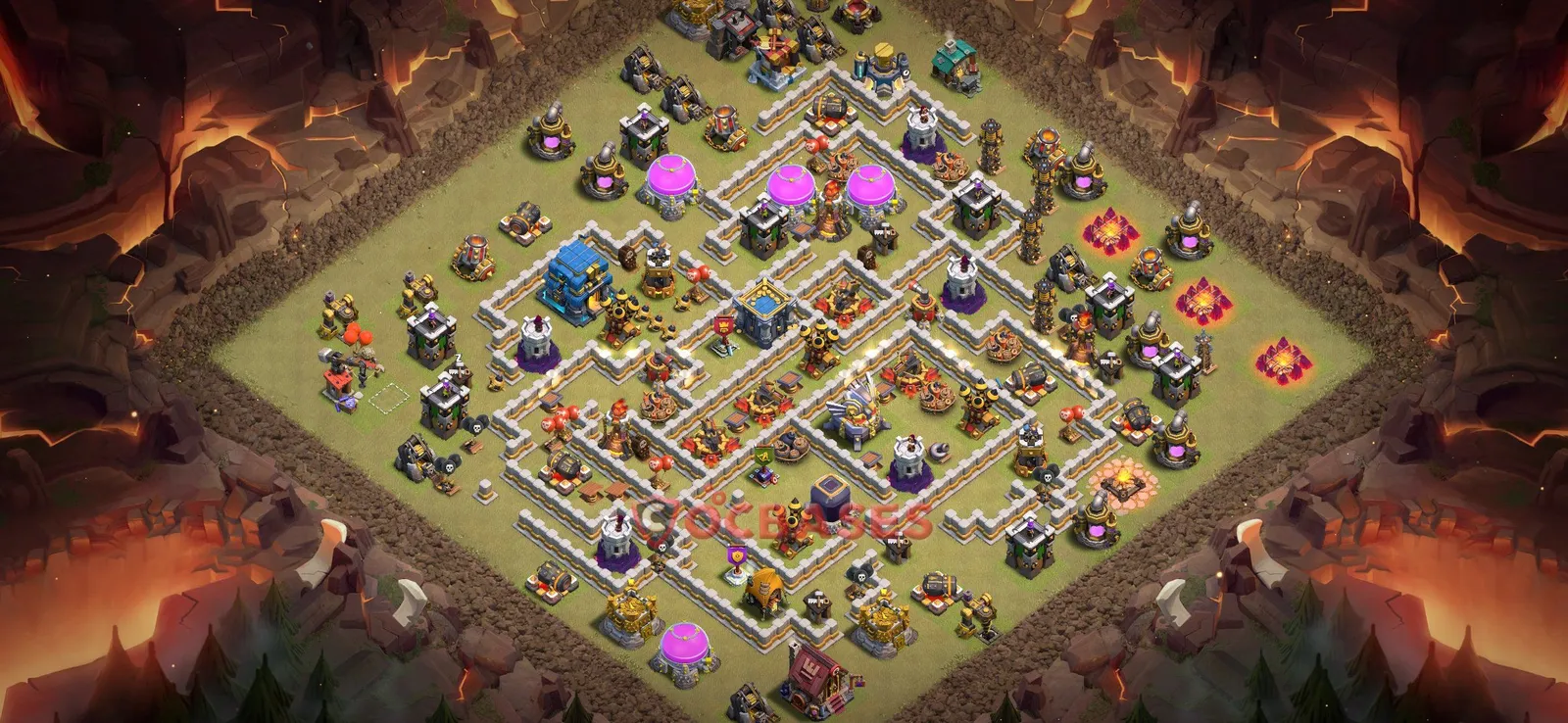 War (Anti-3 Star) Base TH12 with Link | Clash of Clans Bases | Layouts ID 95bso