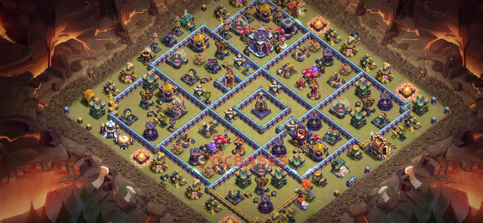 War (Anti-3 Star) Base TH15 - Clash of Clans Town Hall 15 Layout with Link