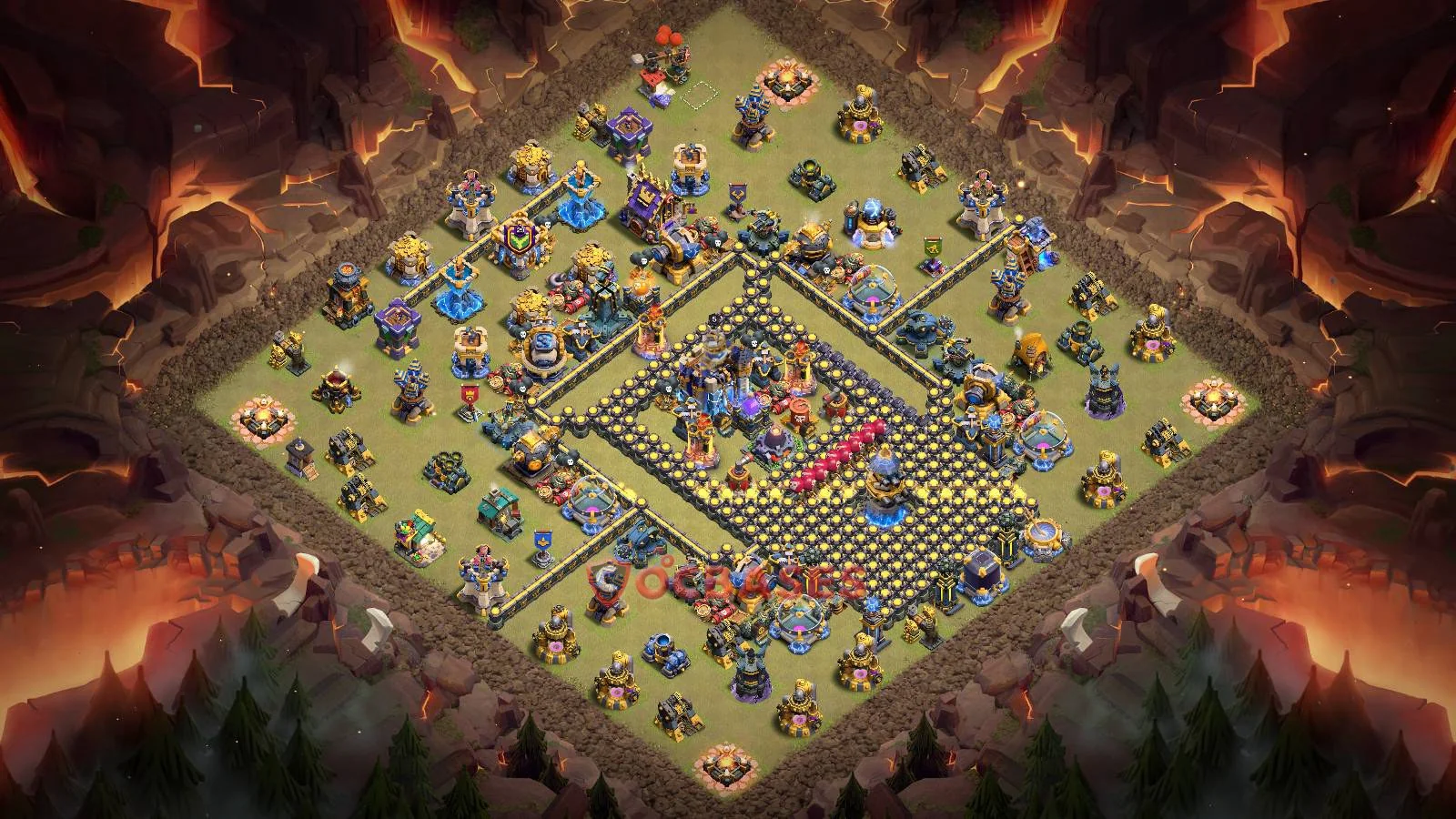 War (Anti-3 Star) Base TH18 with Link | Clash of Clans Bases | Layouts ID 9n7rj