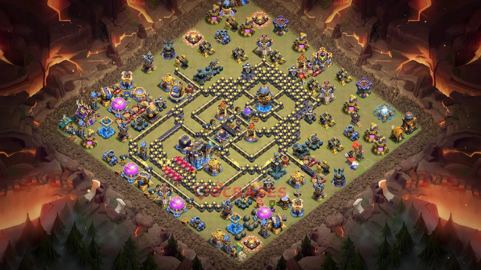 War (Anti-3 Star) Base TH18 with Link | Clash of Clans Bases | Layouts ID a0oau