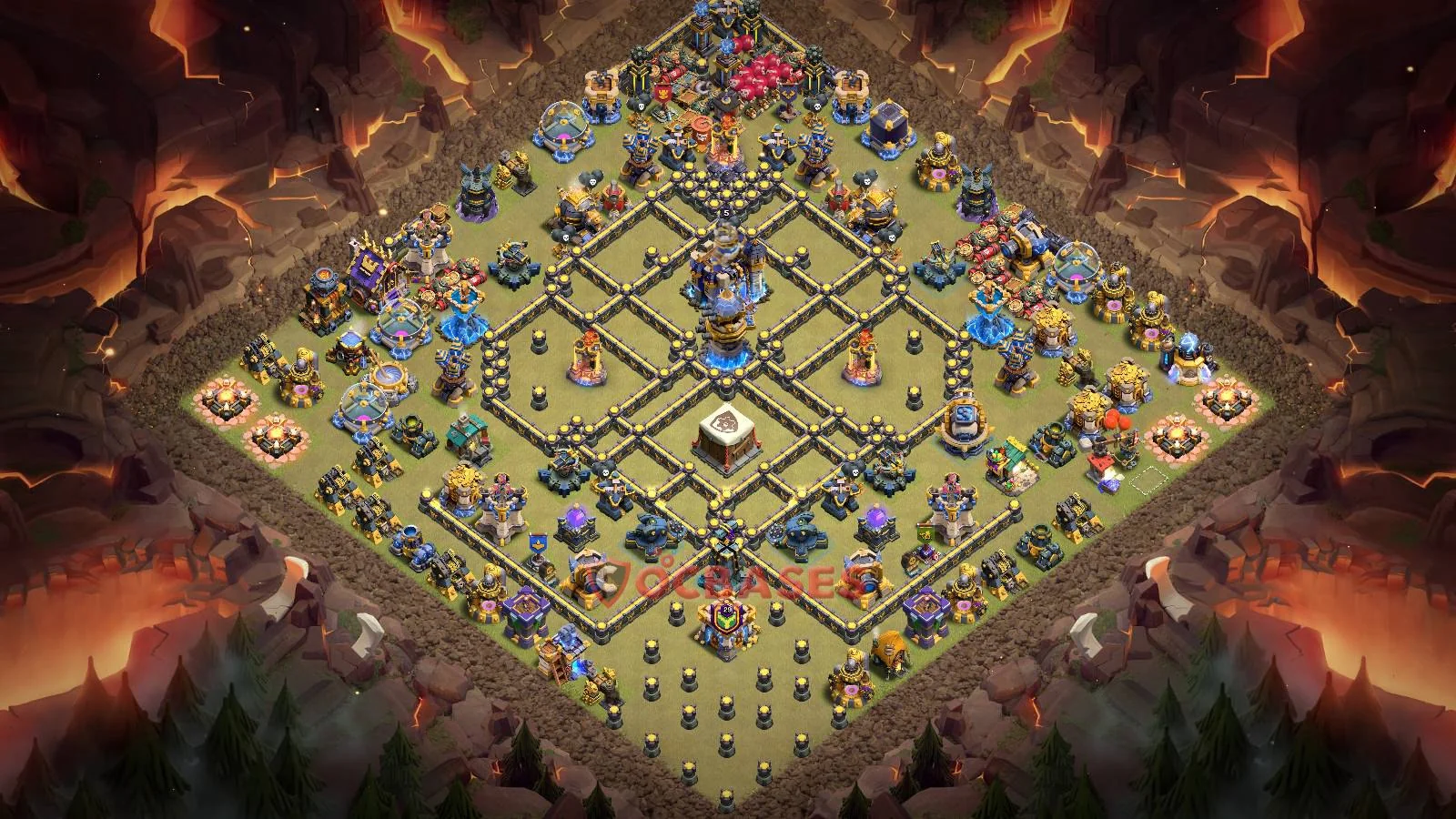 War (Anti-3 Star) Base TH18 with Link | Clash of Clans Bases | Layouts ID asfel