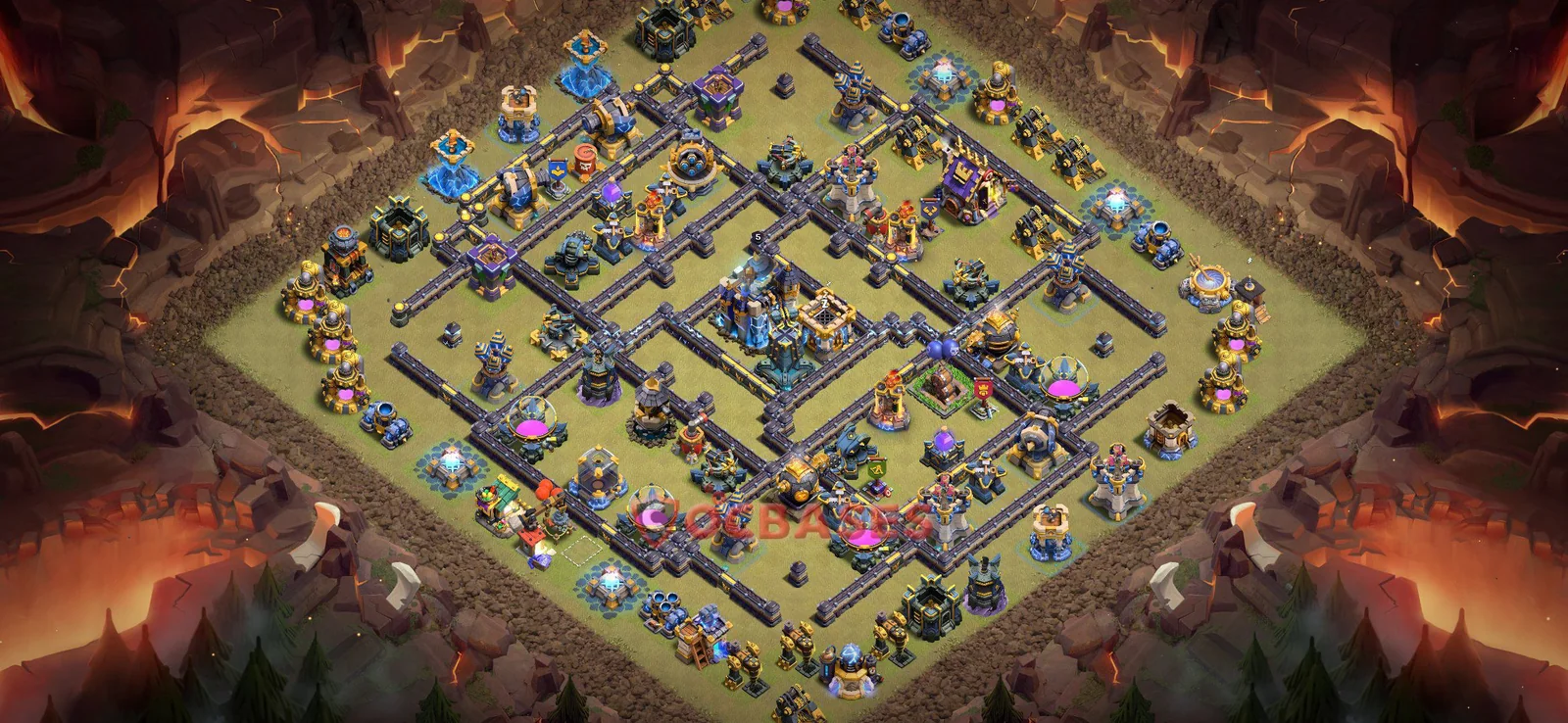 War (Anti-3 Star) Base TH18 with Link | Clash of Clans Bases | Layouts ID biwev