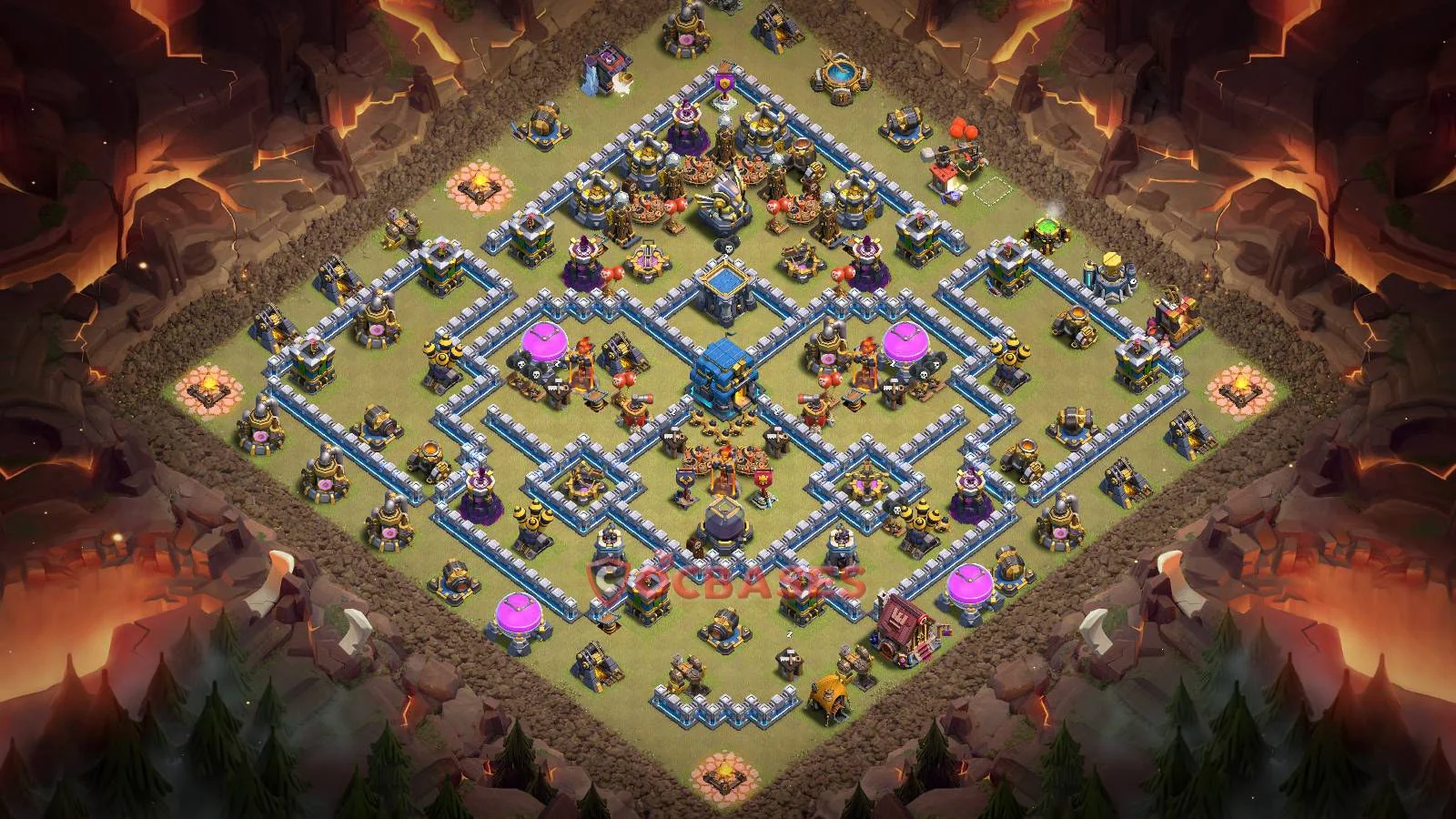 War (Anti-3 Star) Base TH12 with Link | Clash of Clans Bases | Layouts ID blg7d
