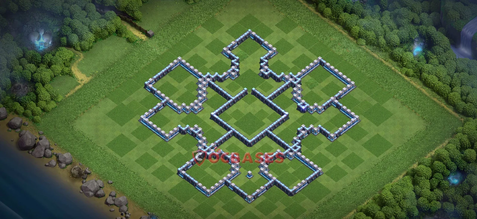 War (Anti-3 Star) Base TH13 with Link | Clash of Clans Bases | Layouts ID boepb