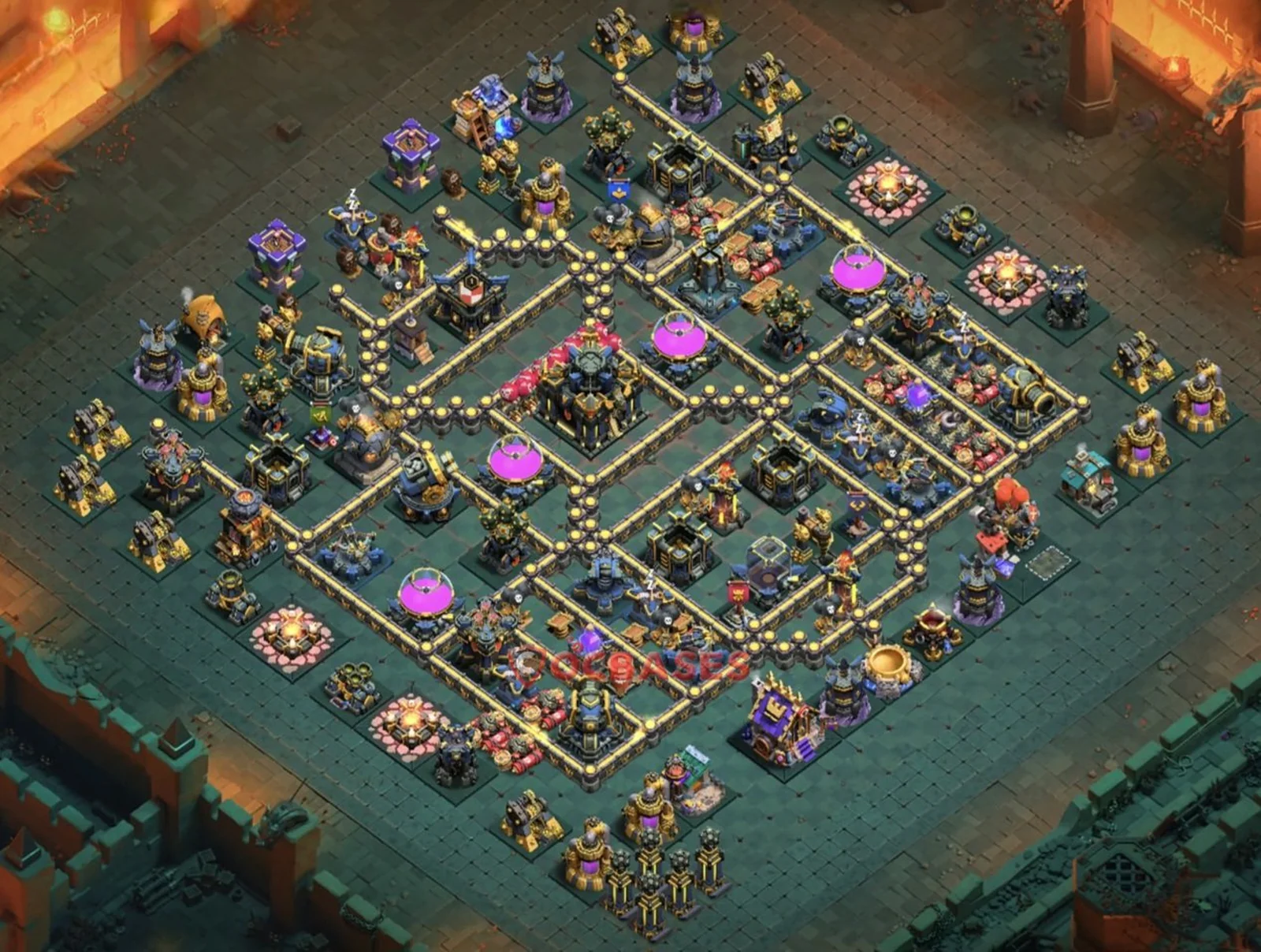 War (Anti-3 Star) Base TH17 with Link | Clash of Clans Bases | Layouts ID bt2qb