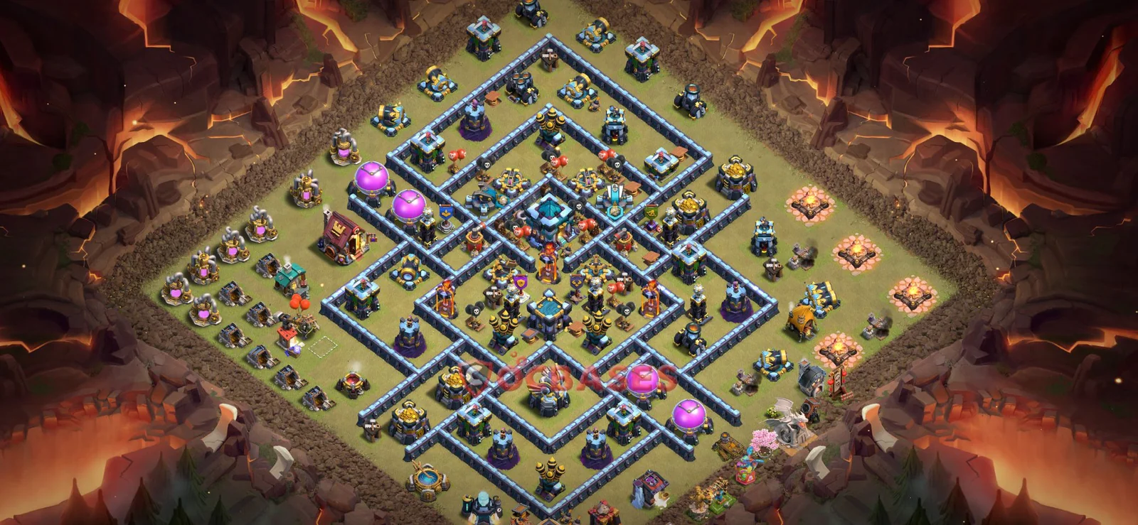 War (Anti-3 Star) Base TH13 with Link | Clash of Clans Bases | Layouts ID btyvs