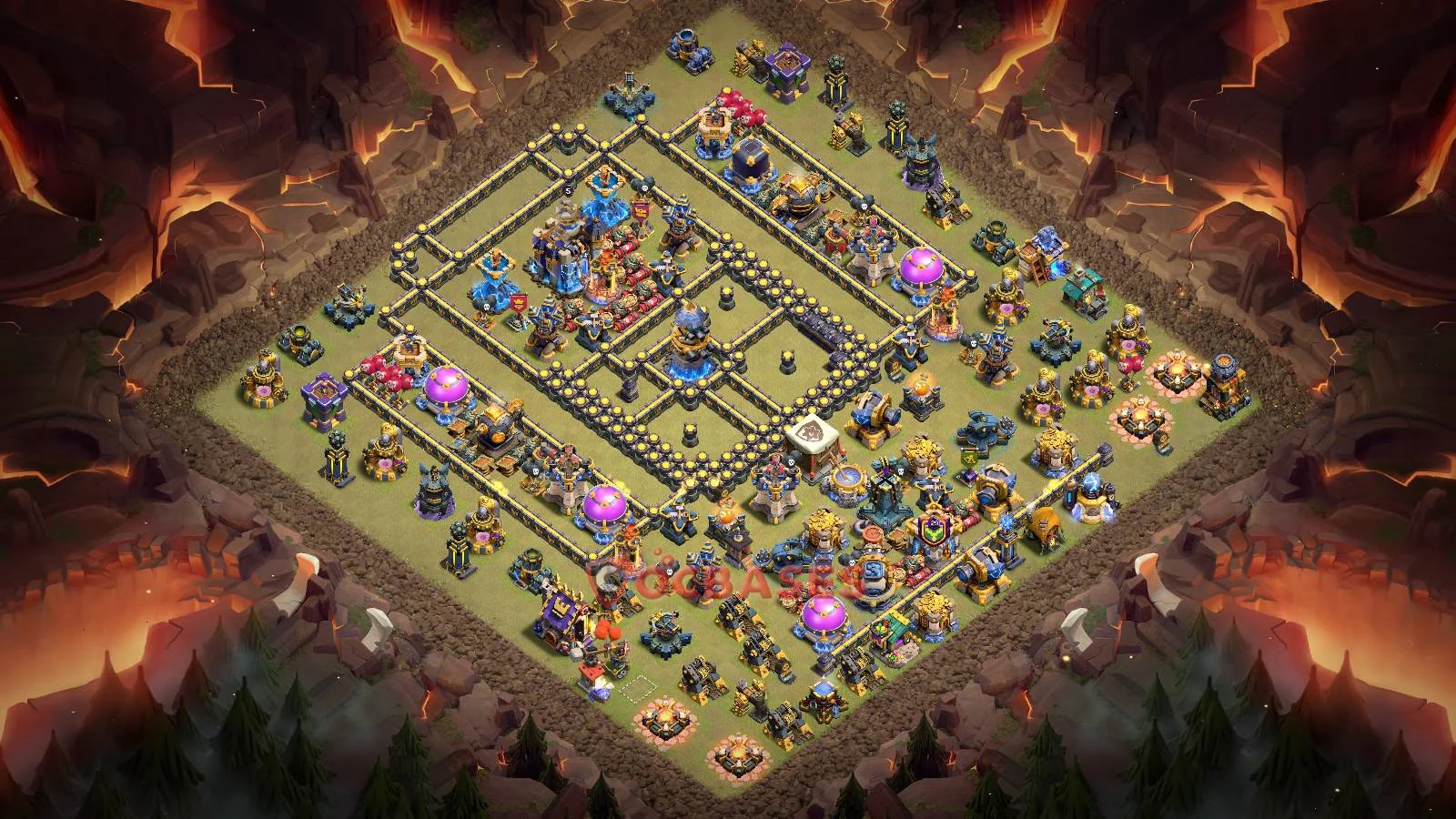 War (Anti-3 Star) Base TH18 with Link | Clash of Clans Bases | Layouts ID bwpw9