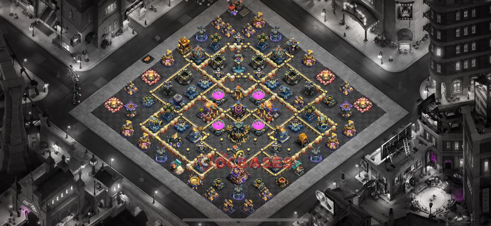 War (Anti-3 Star) Base TH17 with Link | Clash of Clans Bases | Layouts ID c212c