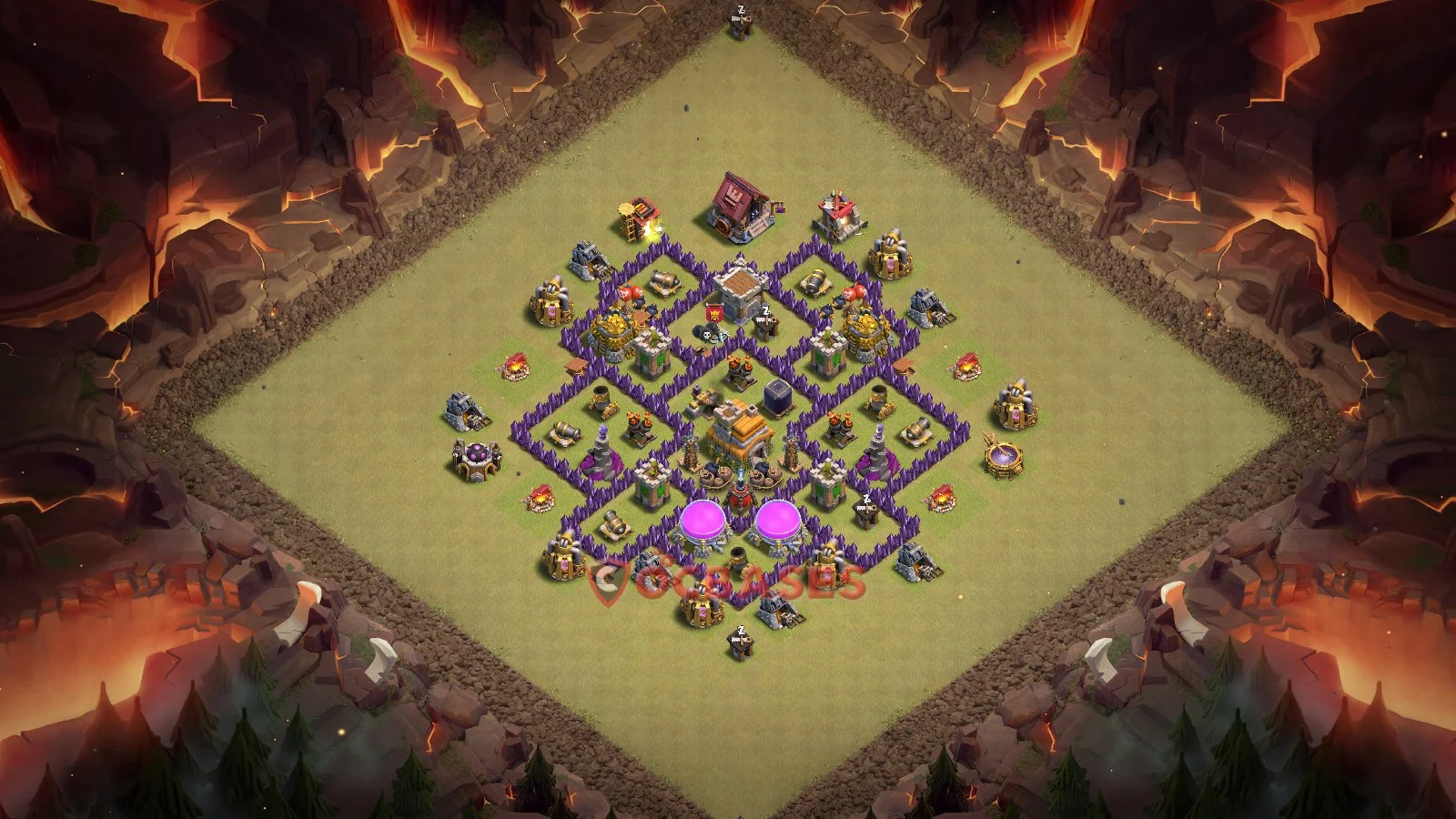 War (Anti-3 Star) Base TH7 with Link | Clash of Clans Bases | Layouts ID ca5v2