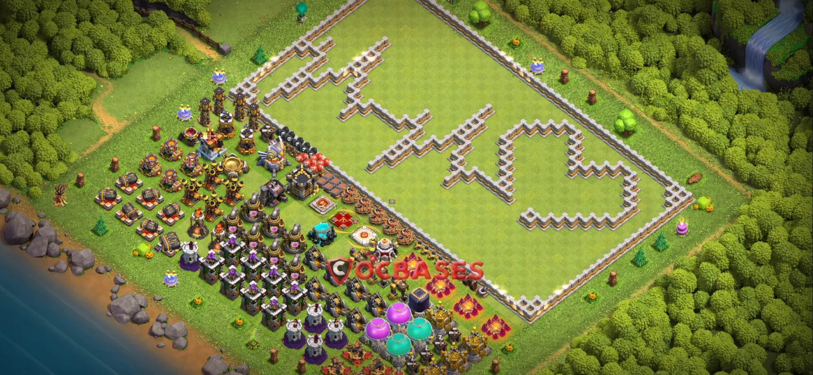 War (Anti-3 Star) Base TH11 - Clash of Clans Town Hall 11 Layout Link War (Anti-3 Star) Base TH11 - Clash of Clans Town Hall 11 WAR Base Layout with Copy Link 2026