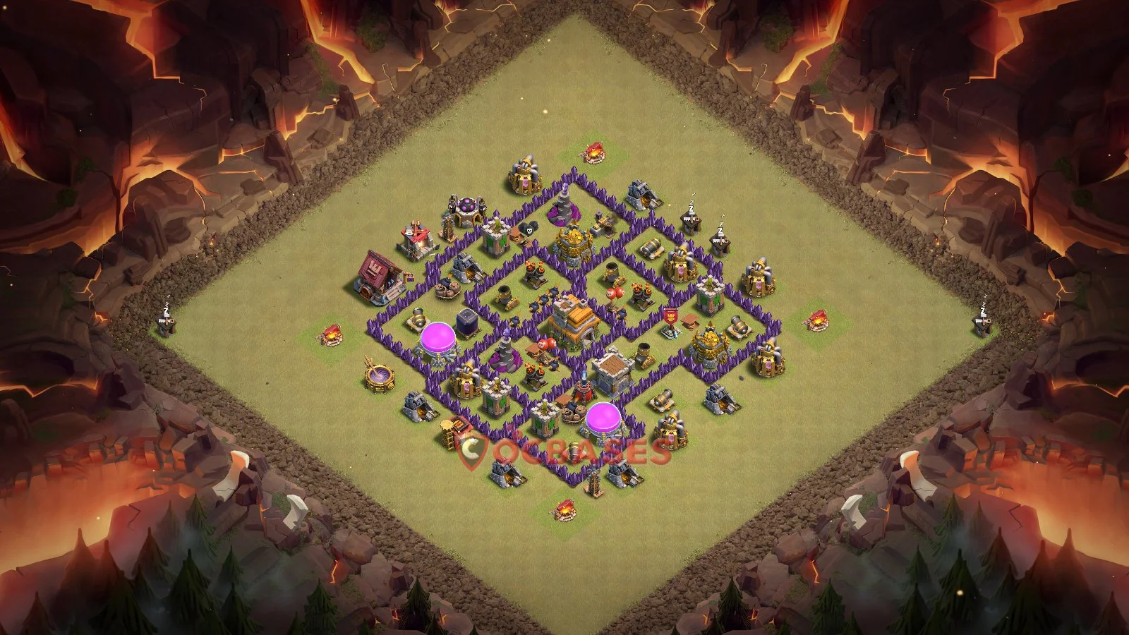 War (Anti-3 Star) Base TH7 with Link | Clash of Clans Bases | Layouts ID cfbjh