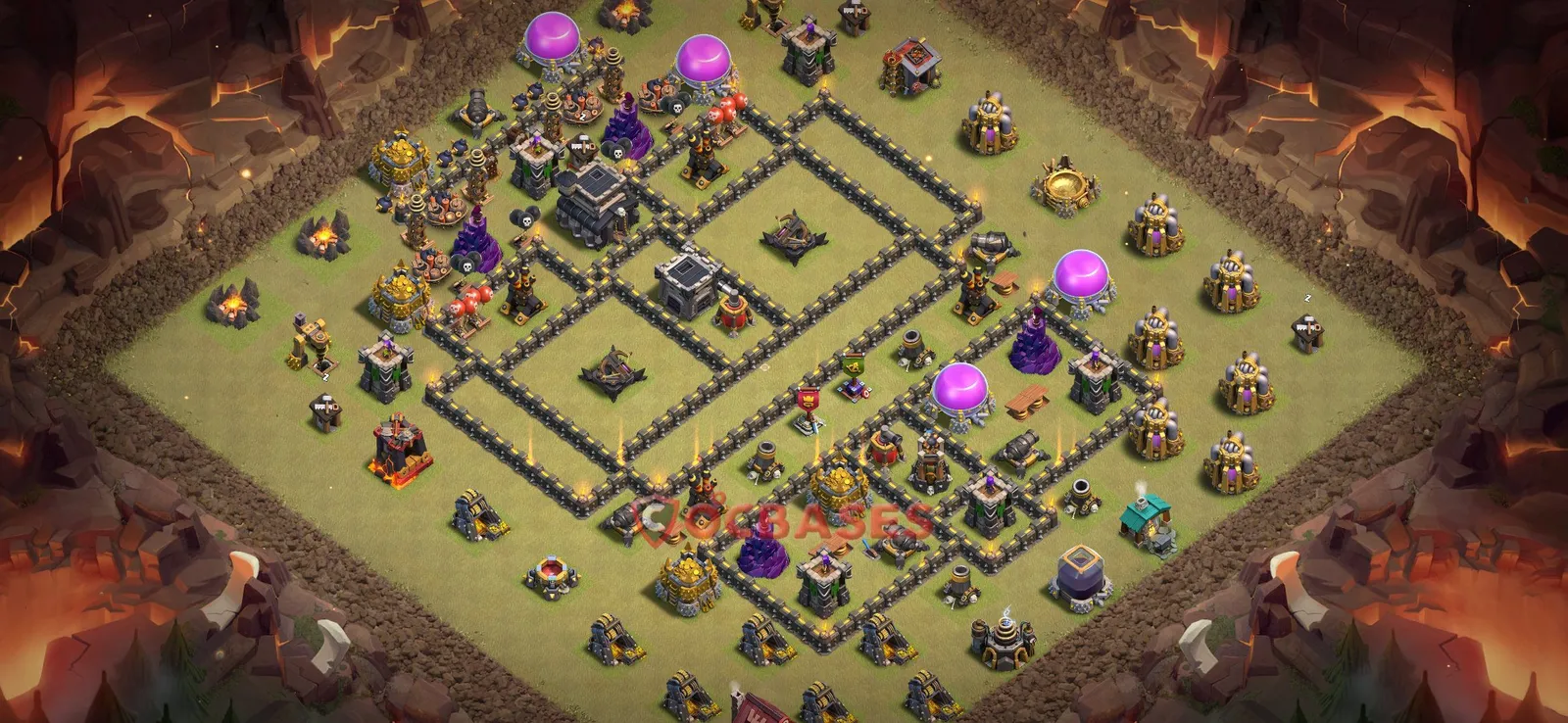 War (Anti-3 Star) Base TH9 - Clash of Clans Town Hall 9 Layout Link War (Anti-3 Star) Base TH9 - Clash of Clans Town Hall 9 WAR Base Layout with Copy Link 2026