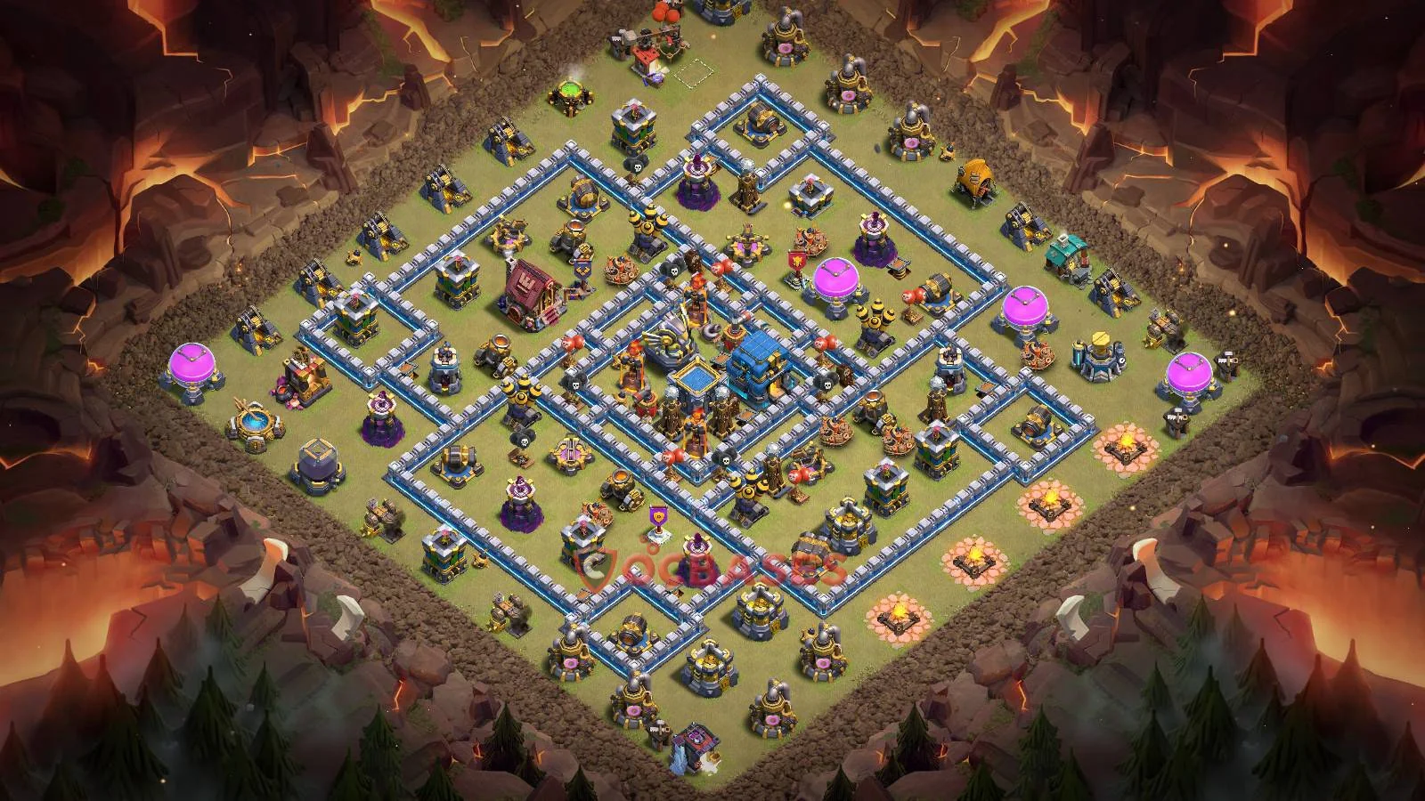 War (Anti-3 Star) Base TH12 with Link | Clash of Clans Bases | Layouts ID cm1uc