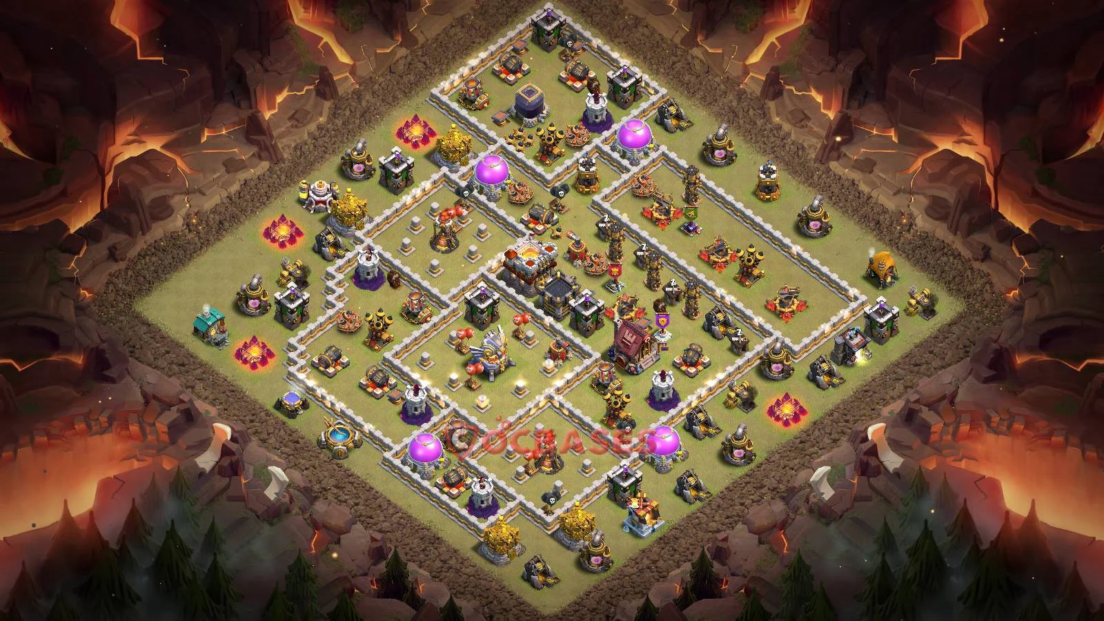 War (Anti-3 Star) Base TH11 - Clash of Clans Town Hall 11 Layout with Link