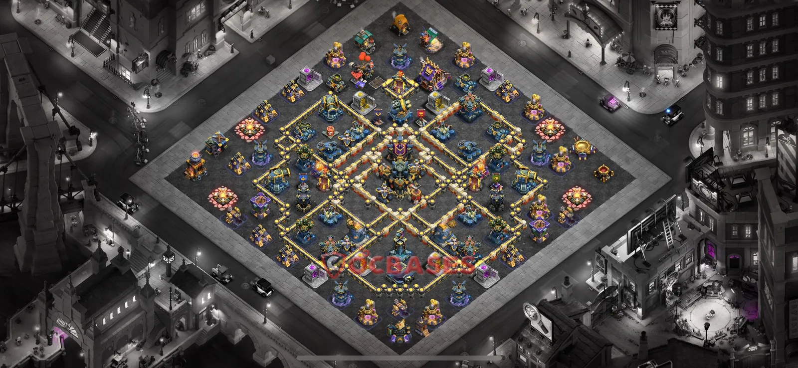 War (Anti-3 Star) Base TH17 - Clash of Clans Town Hall 17 Layout Link War (Anti-3 Star) Base TH17 - Clash of Clans Town Hall 17 WAR Base Layout with Copy Link 2026