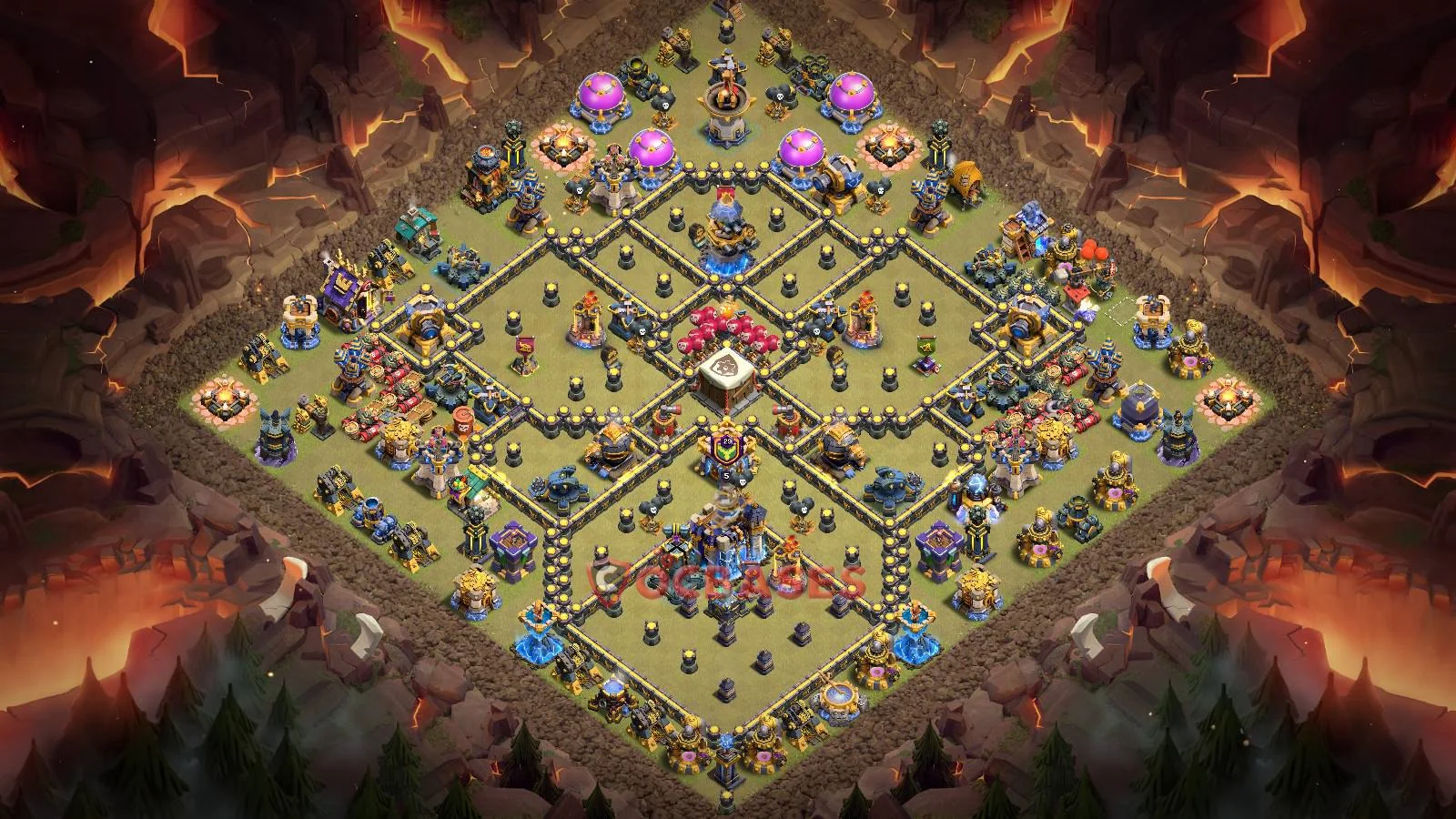 War (Anti-3 Star) Base TH18 with Link | Clash of Clans Bases | Layouts ID cpeq1