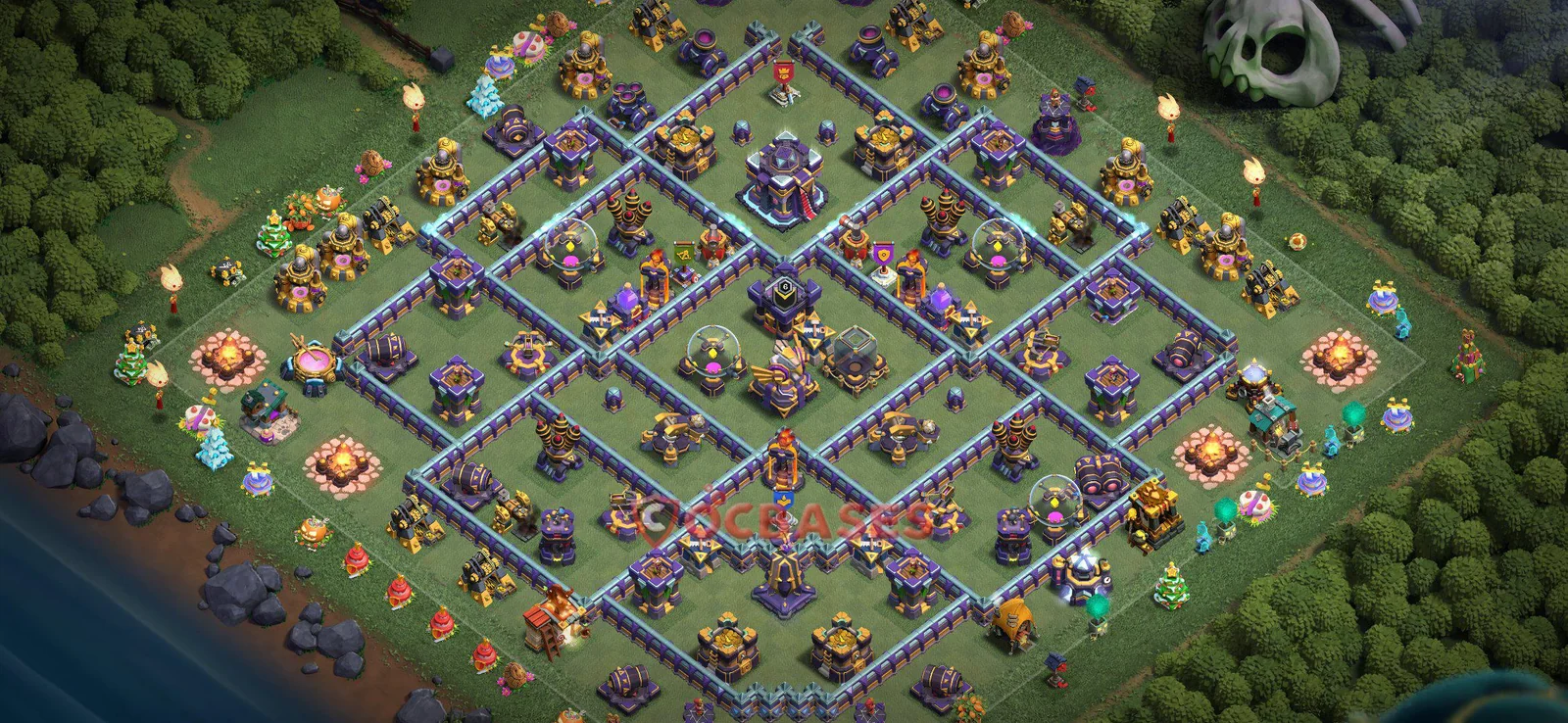 War (Anti-3 Star) Base TH15 with Link | Clash of Clans Bases | Layouts ID cvdss