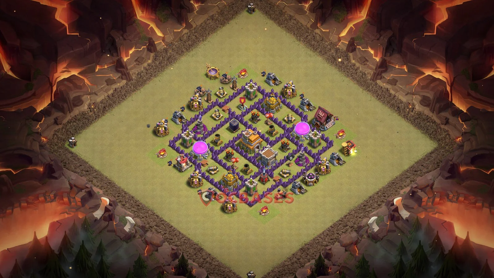 War (Anti-3 Star) Base TH7 with Link | Clash of Clans Bases | Layouts ID cy2z3