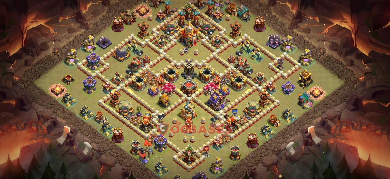 War (Anti-3 Star) Base TH16 - Clash of Clans Town Hall 16 Layout Link War (Anti-3 Star) Base TH16 - Clash of Clans Town Hall 16 WAR Base Layout with Copy Link 2026