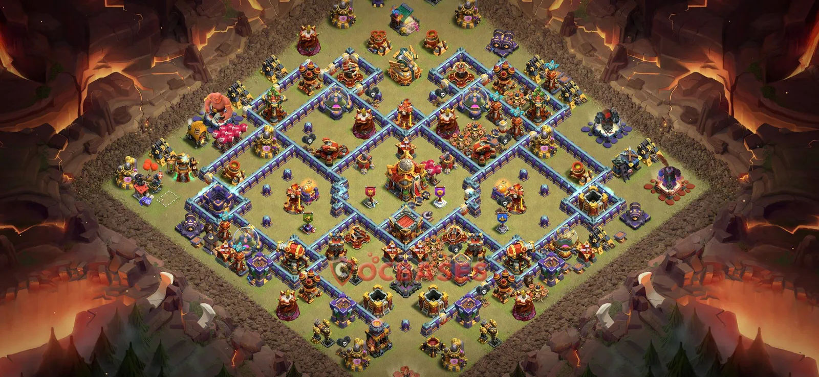 War (Anti-3 Star) Base TH16 - Clash of Clans Town Hall 16 Layout Link War (Anti-3 Star) Base TH16 - Clash of Clans Town Hall 16 WAR Base Layout with Copy Link 2026