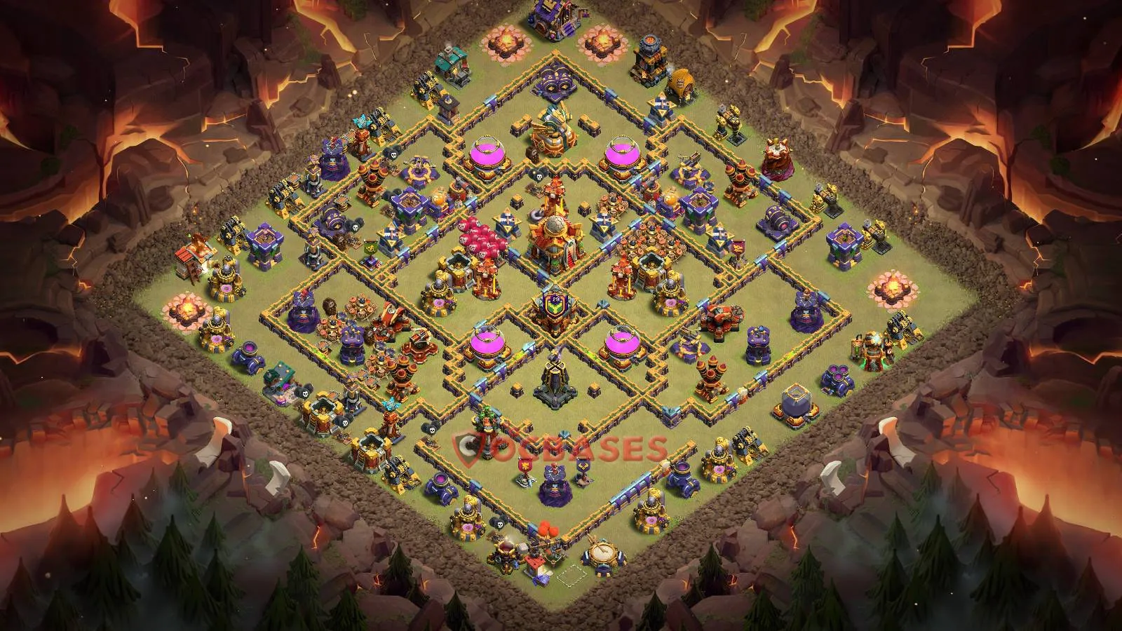 War (Anti-3 Star) Base TH16 with Link | Clash of Clans Bases | Layouts ID dafi5