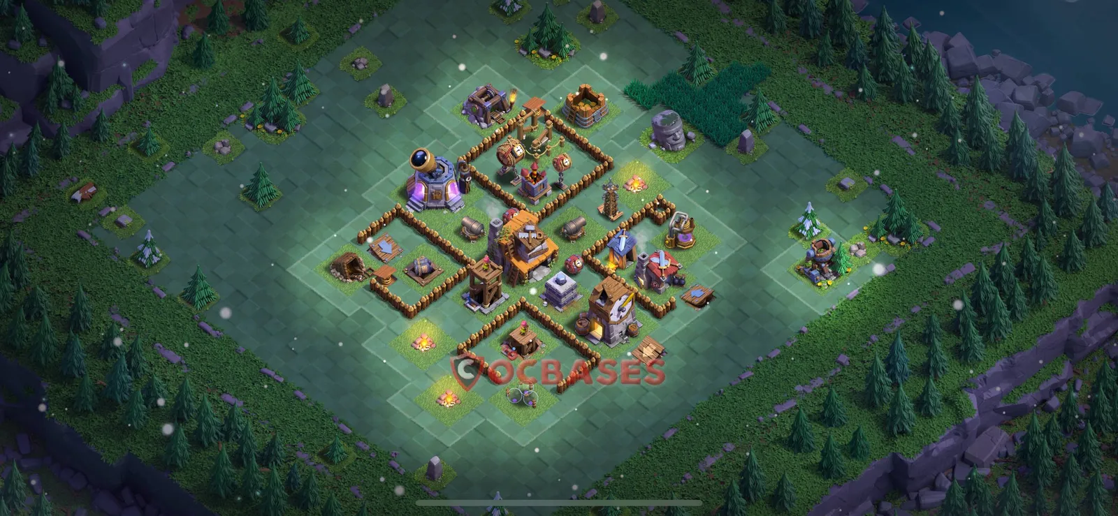 War (Anti-3 Star) Base BH4 with Link | Clash of Clans Bases | Layouts ID dby9g