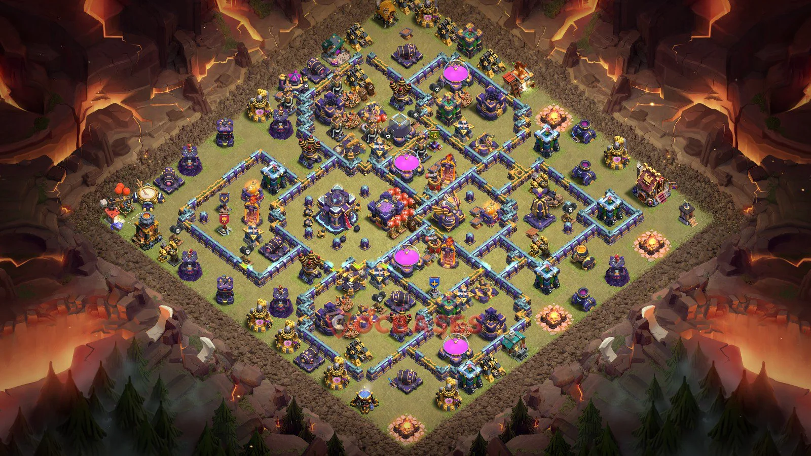 War (Anti-3 Star) Base TH15 with Link | Clash of Clans Bases | Layouts ID df67t