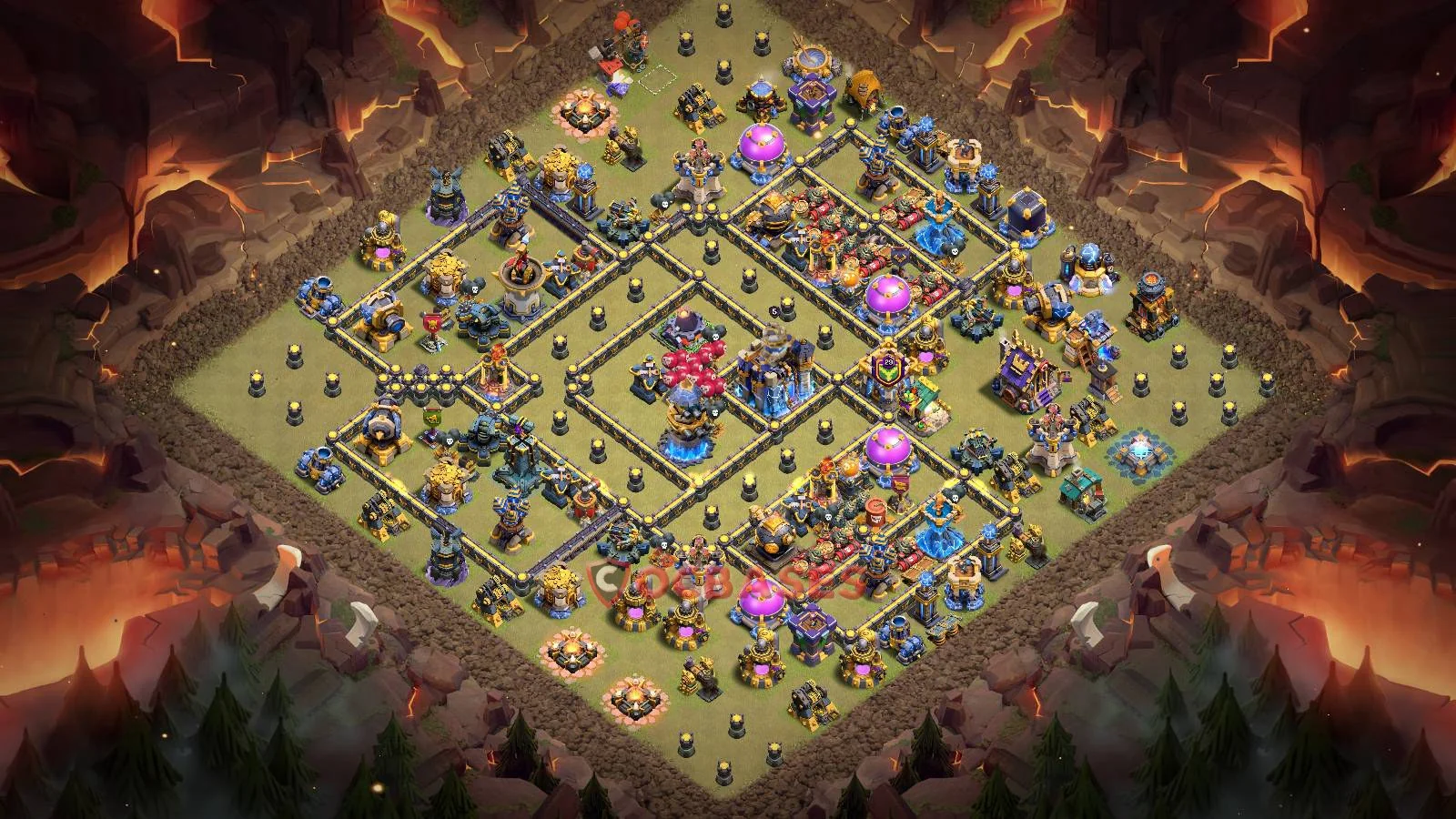 War (Anti-3 Star) Base TH18 with Link | Clash of Clans Bases | Layouts ID e4iu2