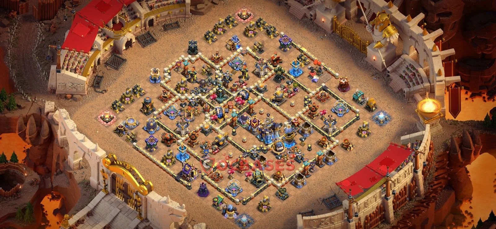 War (Anti-3 Star) Base TH18 with Link | Clash of Clans Bases | Layouts ID ef5xw