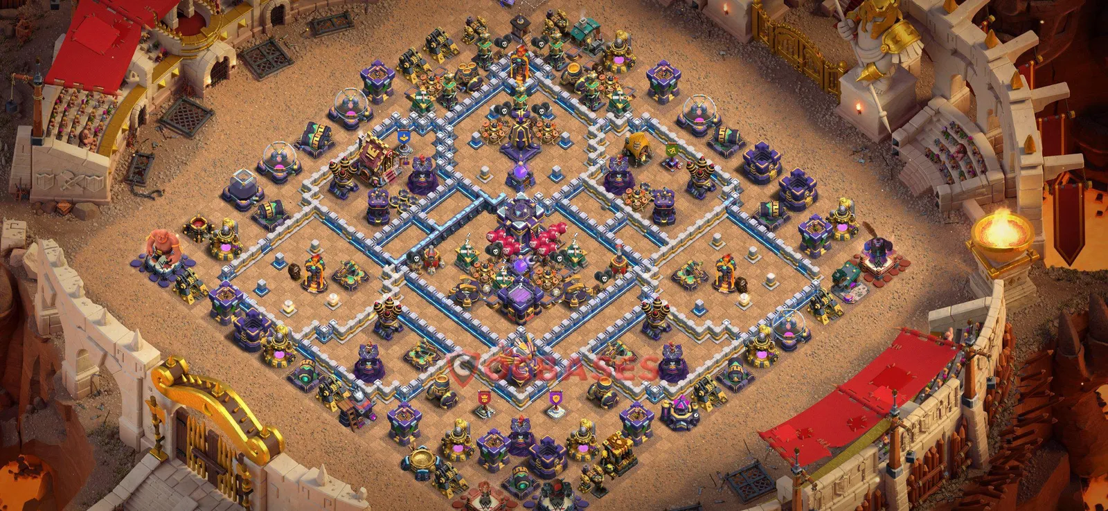 War (Anti-3 Star) Base TH15 - Clash of Clans Town Hall 15 Layout Link War (Anti-3 Star) Base TH15 - Clash of Clans Town Hall 15 WAR Base Layout with Copy Link 2026