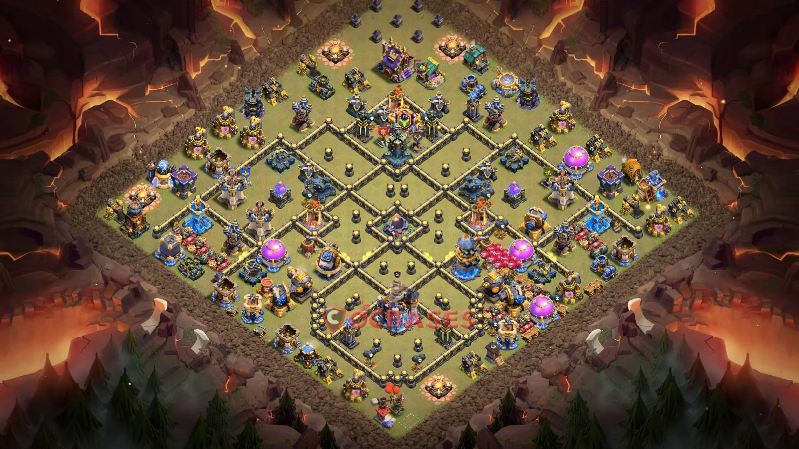 War (Anti-3 Star) Base TH18 with Link | Clash of Clans Bases | Layouts ID f9jq8
