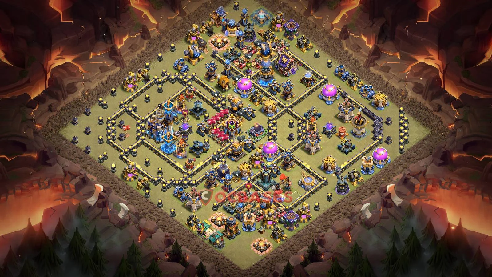 War (Anti-3 Star) Base TH18 with Link | Clash of Clans Bases | Layouts ID flmiu