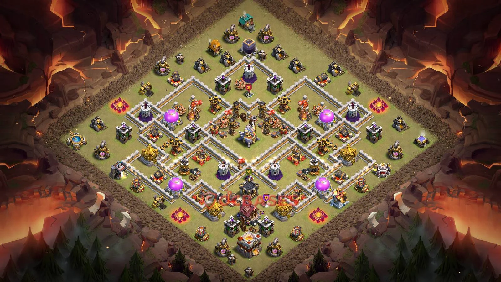 War (Anti-3 Star) Base TH11 - Clash of Clans Town Hall 11 Layout with Link