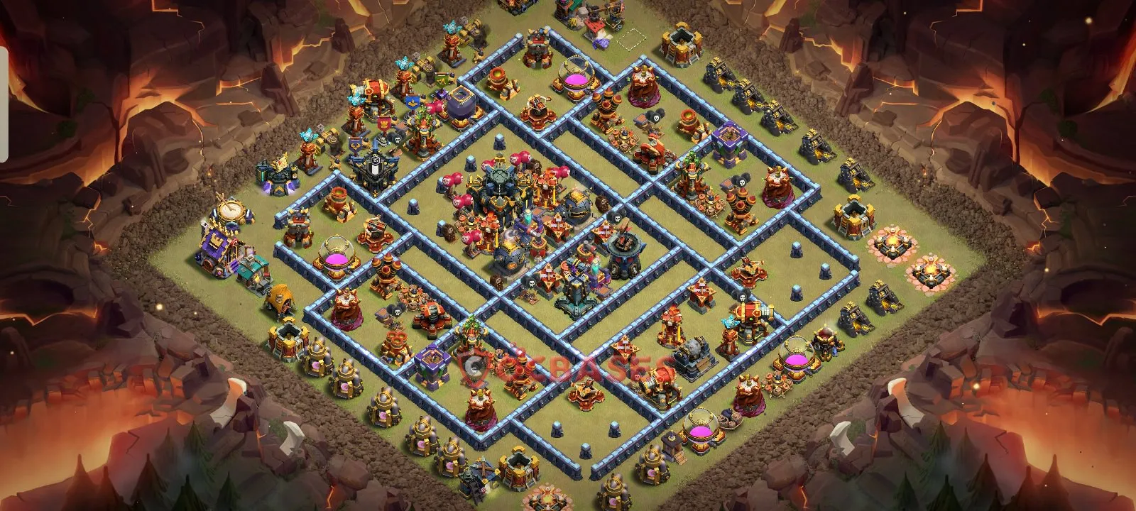 War (Anti-3 Star) Base TH17 with Link | Clash of Clans Bases | Layouts ID gbogl