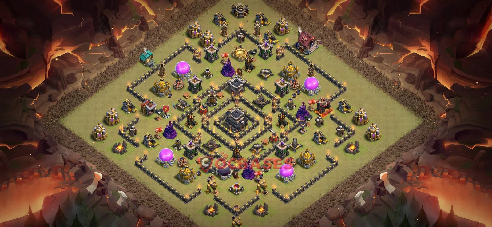 War (Anti-3 Star) Base TH9 - Clash of Clans Town Hall 9 Layout Link War (Anti-3 Star) Base TH9 - Clash of Clans Town Hall 9 WAR Base Layout with Copy Link 2026