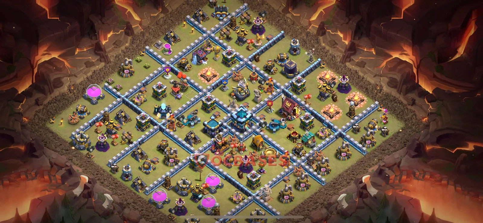 War (Anti-3 Star) Base TH13 with Link | Clash of Clans Bases | Layouts ID gqqjh