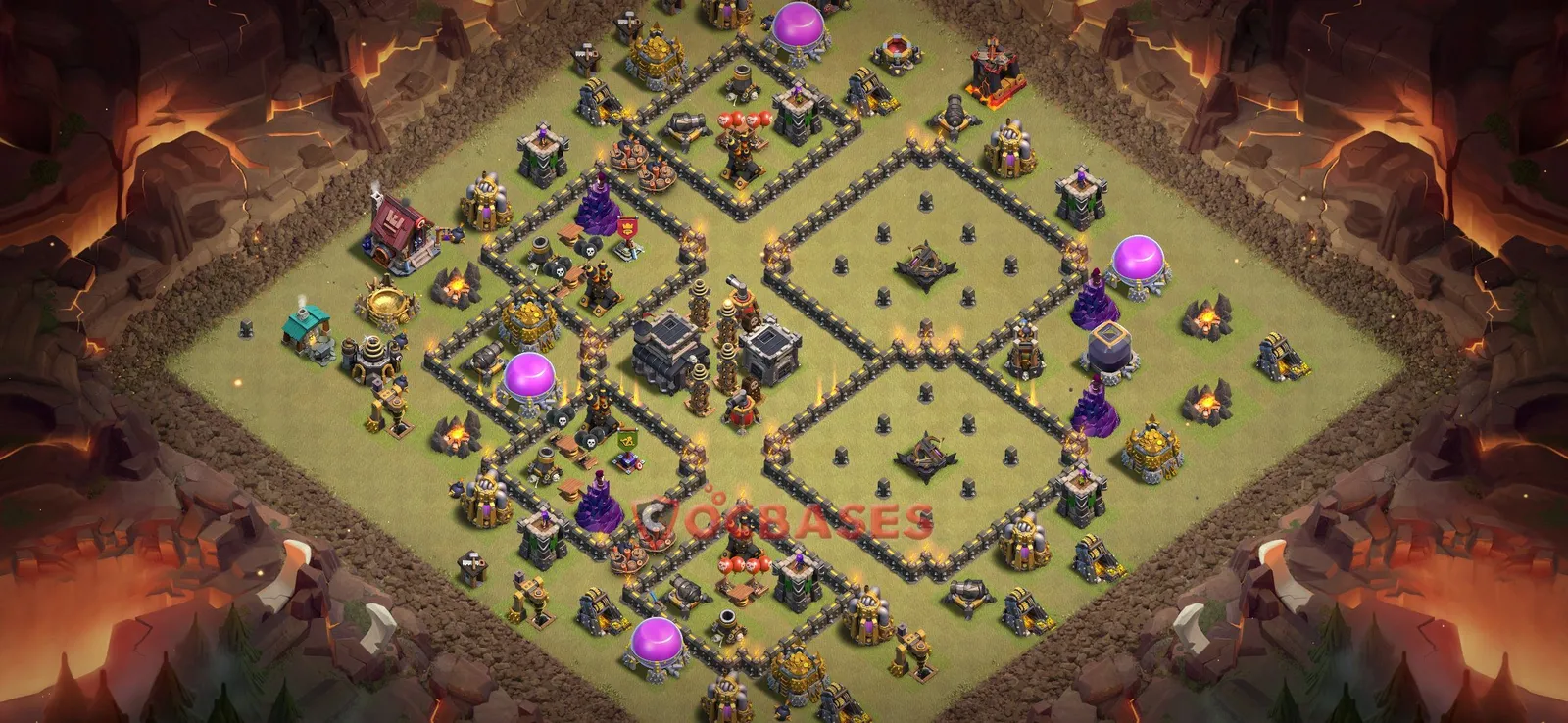 War (Anti-3 Star) Base TH9 - Clash of Clans Town Hall 9 Layout Link War (Anti-3 Star) Base TH9 - Clash of Clans Town Hall 9 WAR Base Layout with Copy Link 2026