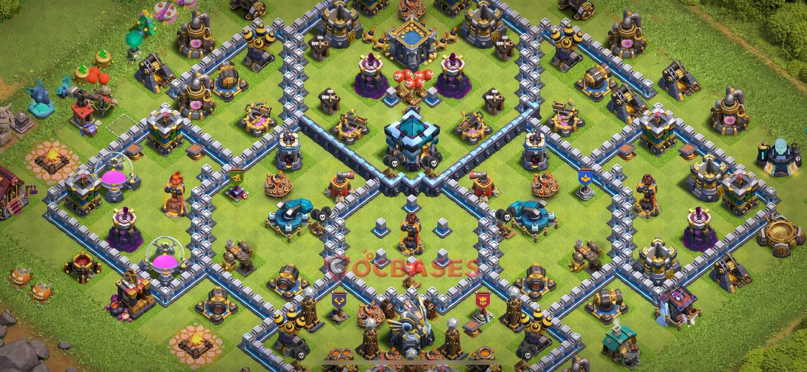 War (Anti-3 Star) Base TH13 with Link | Clash of Clans Bases | Layouts ID guie4