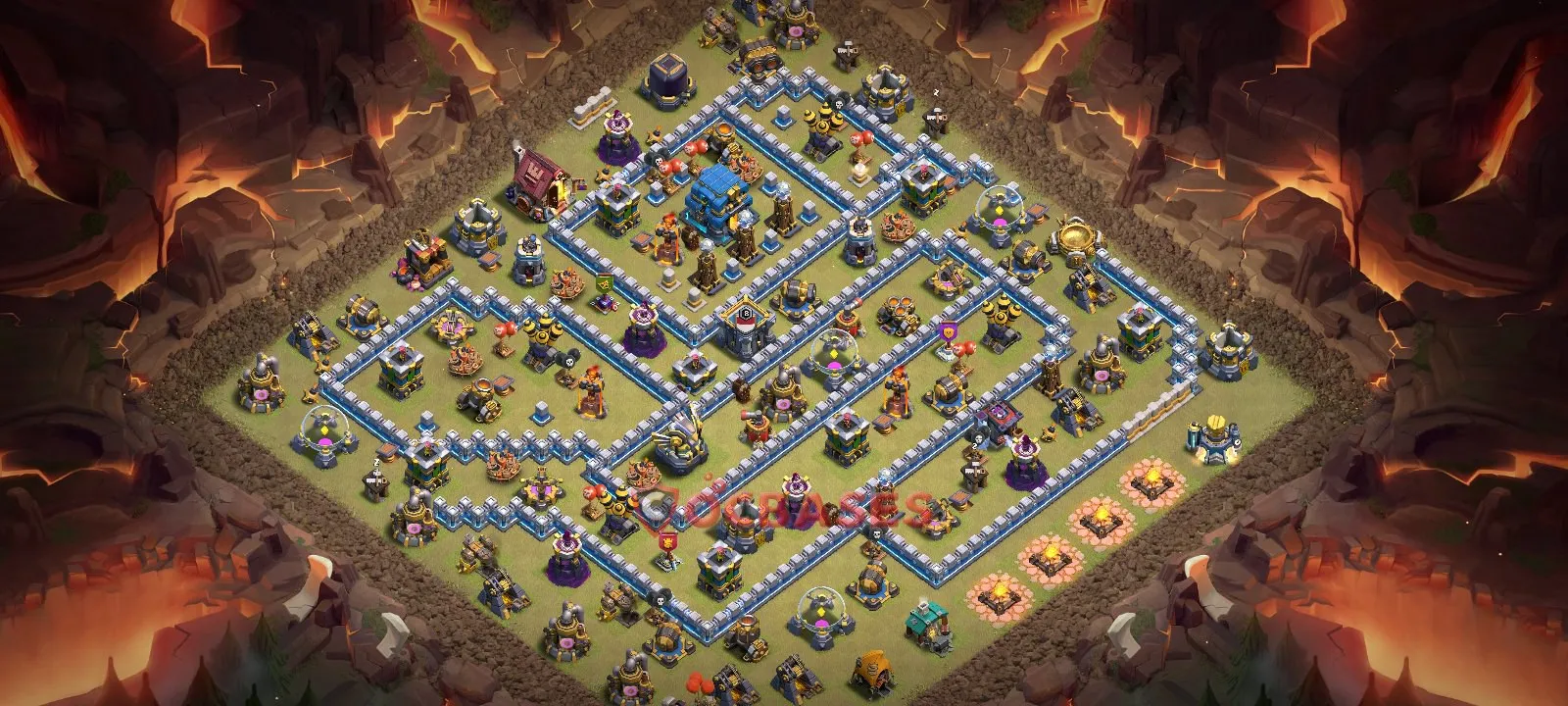 War (Anti-3 Star) Base TH12 with Link | Clash of Clans Bases | Layouts ID hdr3n