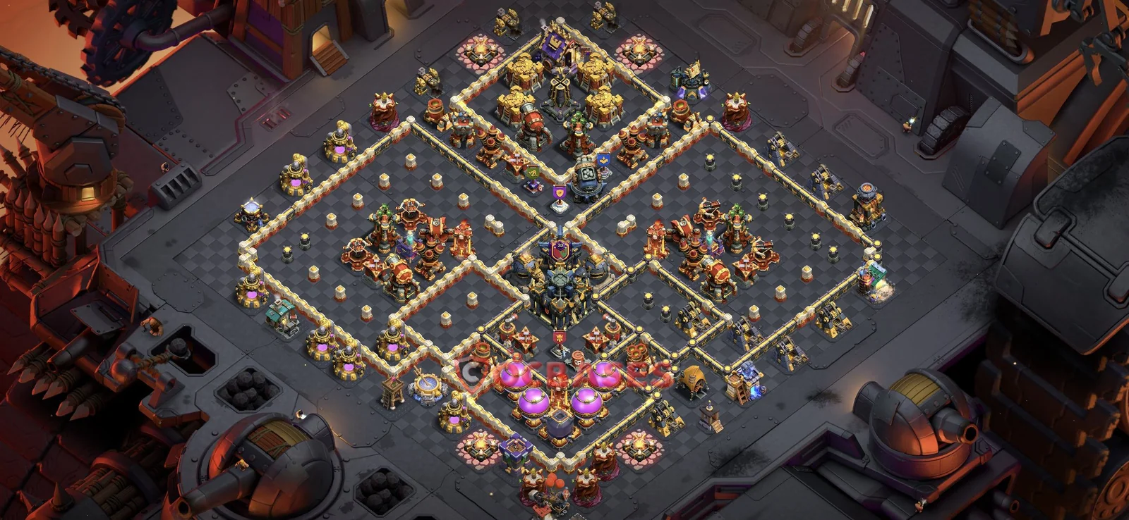 War (Anti-3 Star) Base TH17 with Link | Clash of Clans Bases | Layouts ID hooi6
