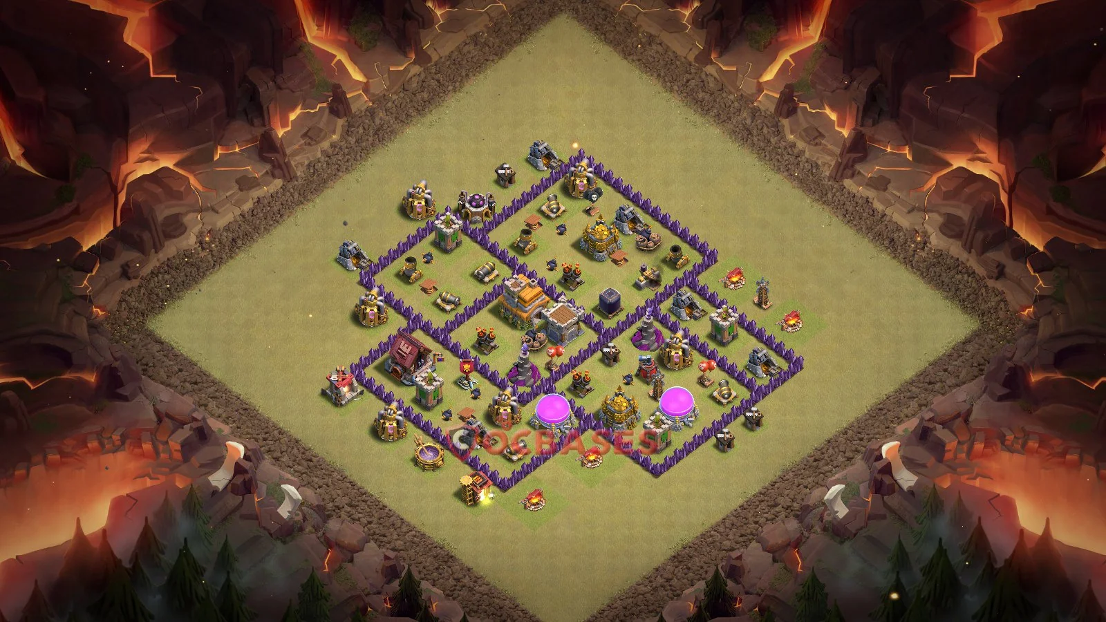 War (Anti-3 Star) Base TH7 with Link | Clash of Clans Bases | Layouts ID i23s3