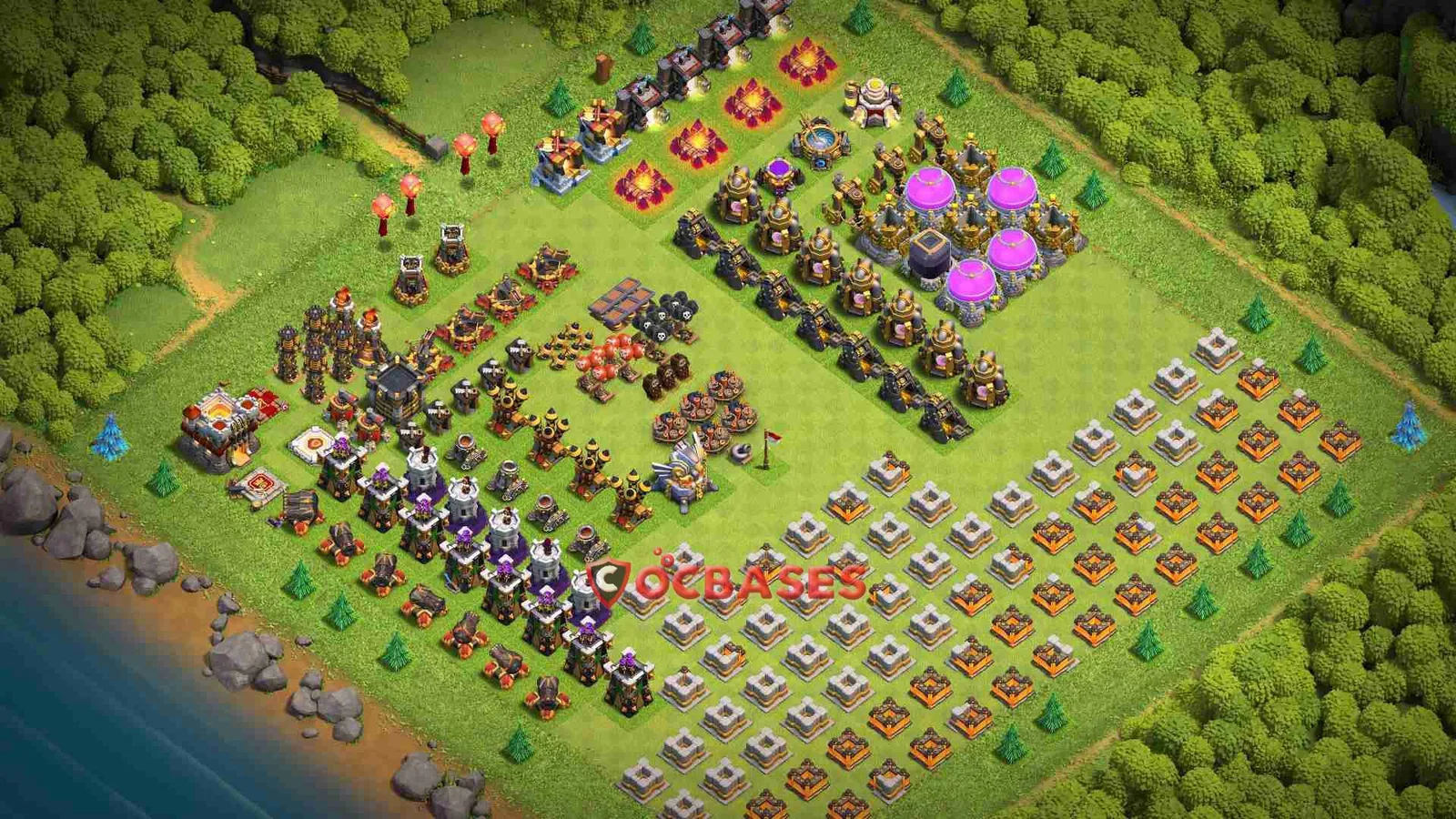 War (Anti-3 Star) Base TH11 - Clash of Clans Town Hall 11 Layout Link War (Anti-3 Star) Base TH11 - Clash of Clans Town Hall 11 WAR Base Layout with Copy Link 2026
